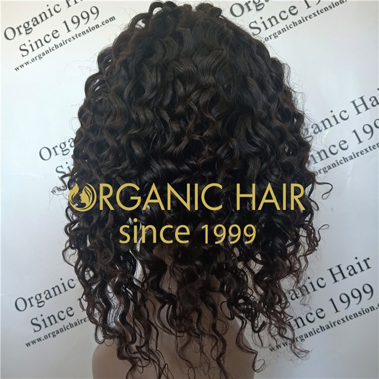 Wholesale remy human curly full lace wig for baby A75